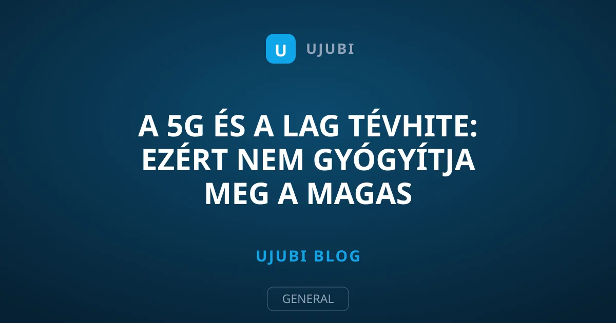 A 5G és a lag tévhite: Ezért nem gyógyítja meg a magas sávszélesség a pinget